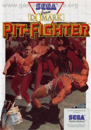 Cover Pit Fighter for Master System II